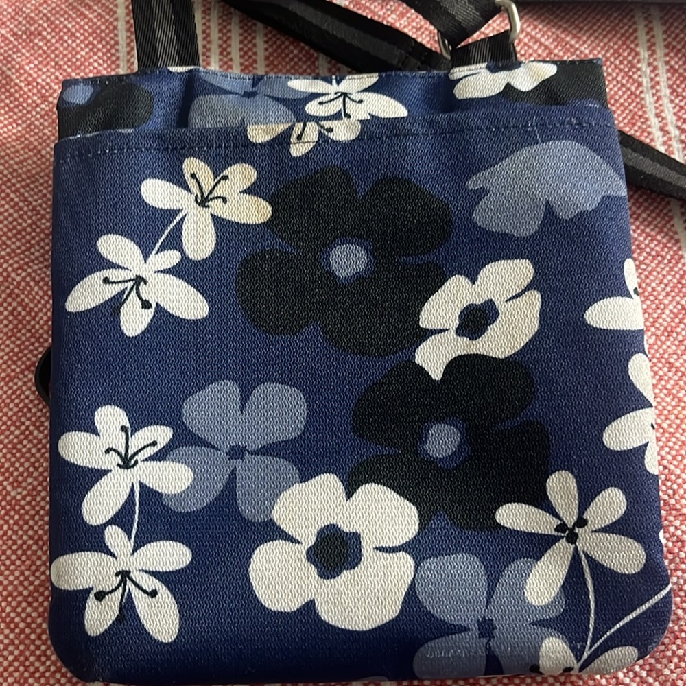 Sherpani Blue and Black Floral Crossbody Bag - Picture 3 of 5